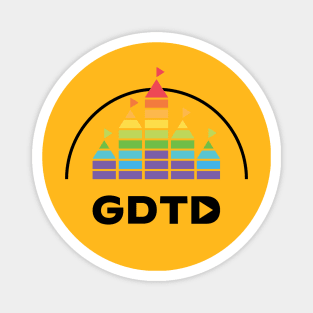 GDTD Castle (Black Text) Magnet